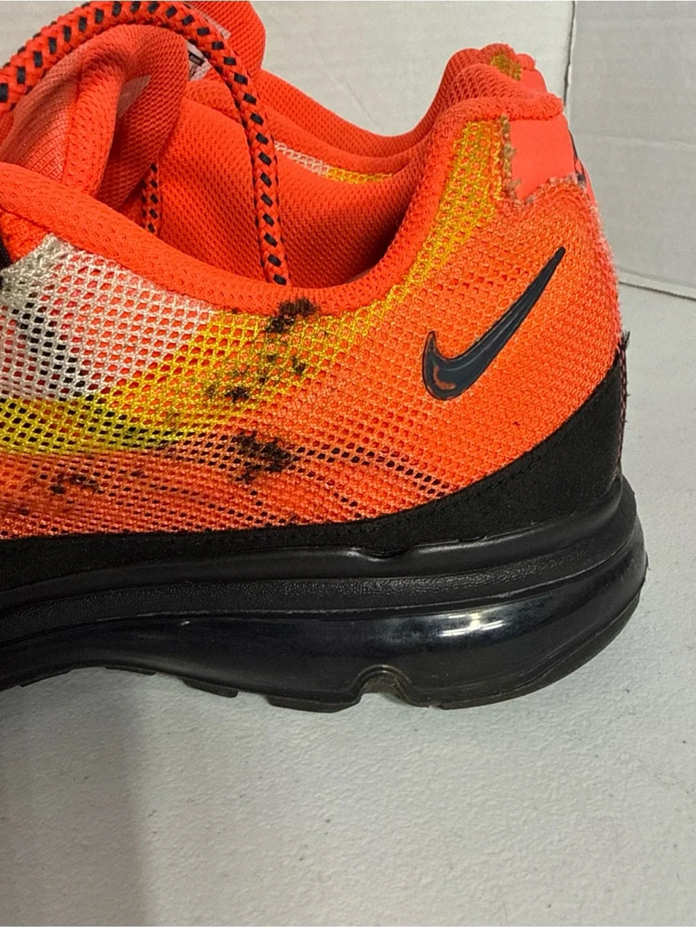 Nike Men’s Air Max Sneakers - Neon Orange, Yellow & Black